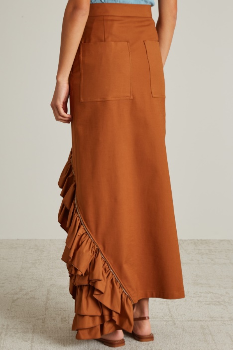 Long gabardine skirt Intrend - 3
