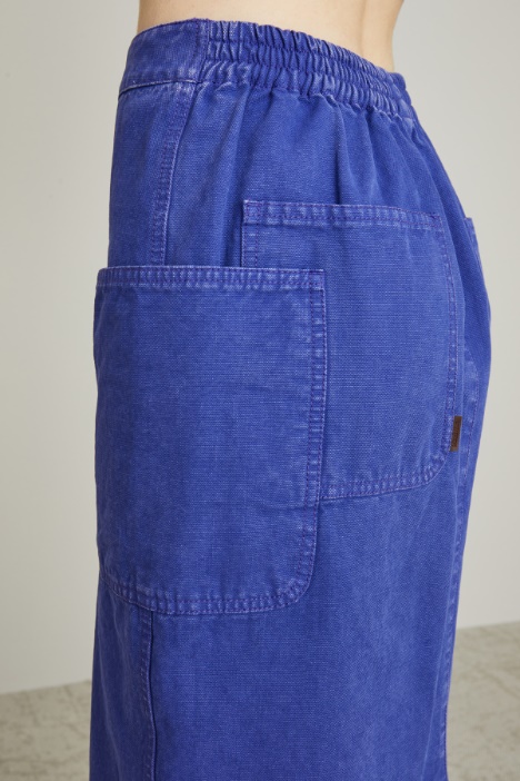 Gonna a tubino con maxi tasche