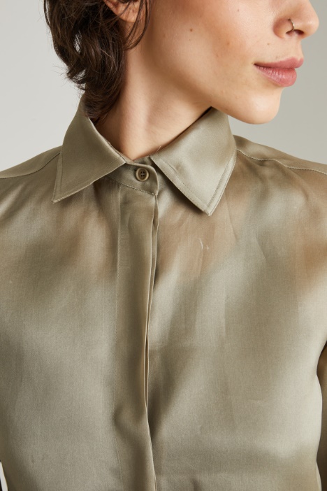 Camicia in organza di seta