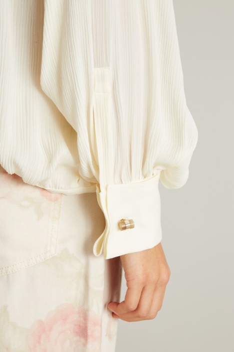Blusa in creponne di seta