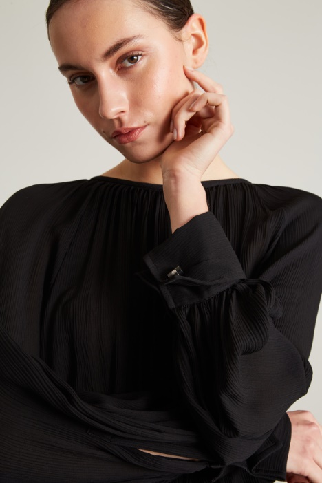 Blusa in creponne di seta