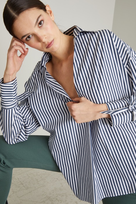 Casacca con piega ribattuta