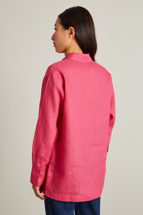 Camicia in tela di puro lino