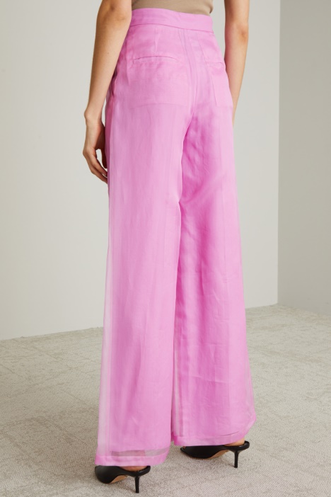 Pantaloni a palazzo in organza Intrend - 2