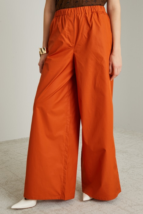 Pantaloni morbidi in popeline