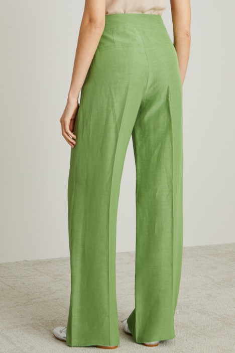 Pantaloni in misto lino