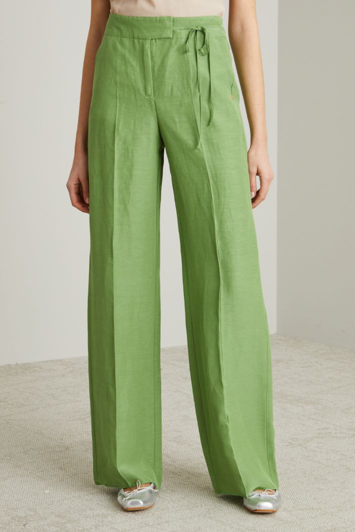 Linen blend trousers Intrend - 3