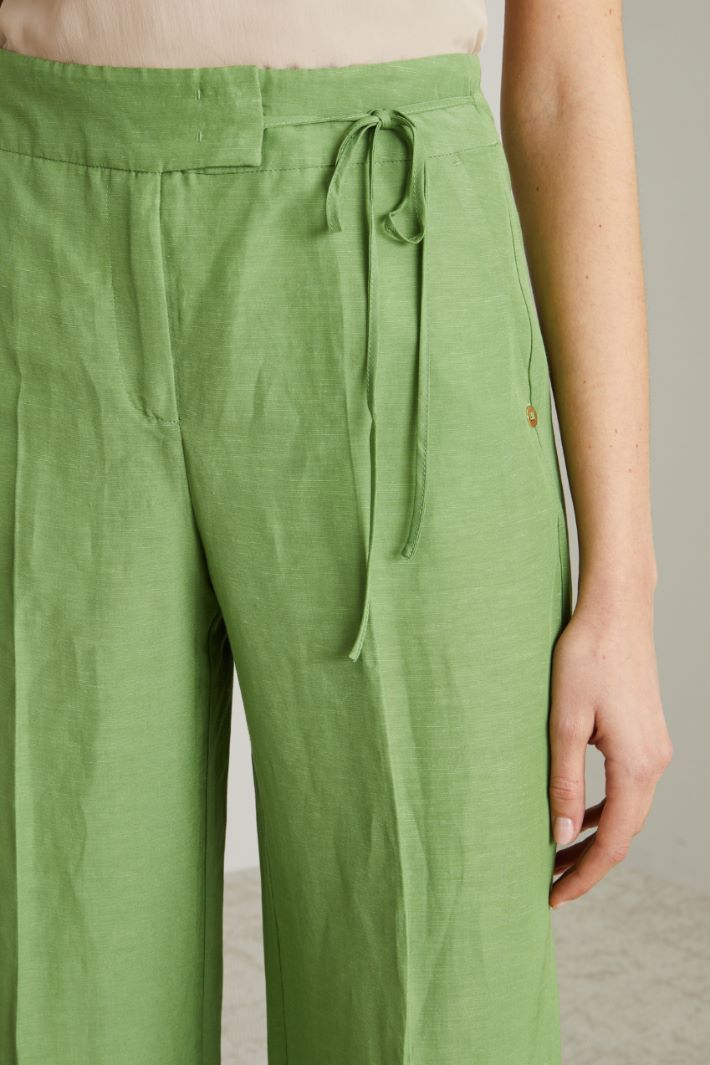 Linen blend trousers Intrend - 4