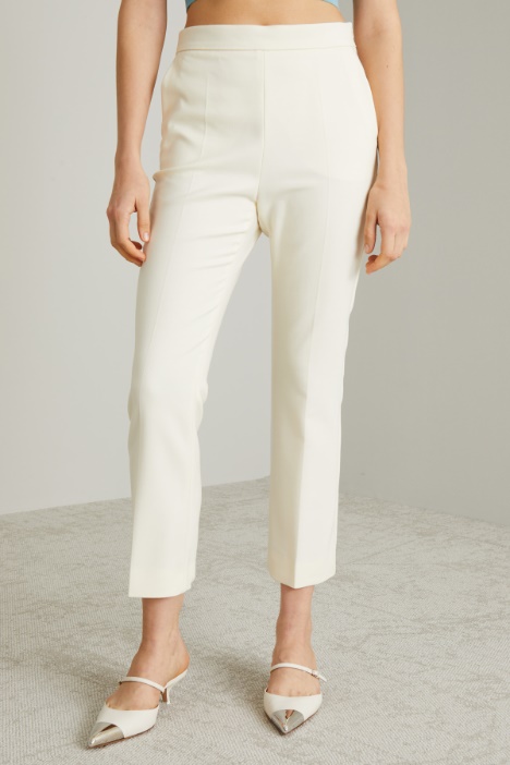 Wool crepe trousers Intrend - 3