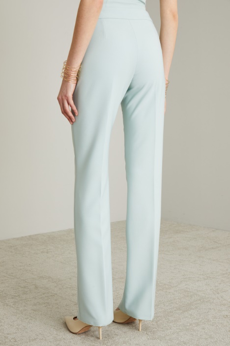 Pantaloni flare in cady