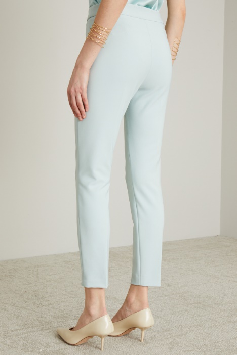 Pantaloni slim in cady