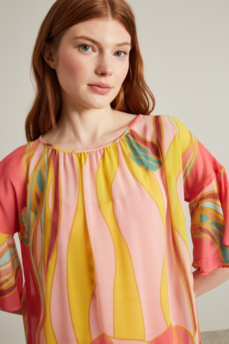 Blusa in georgette