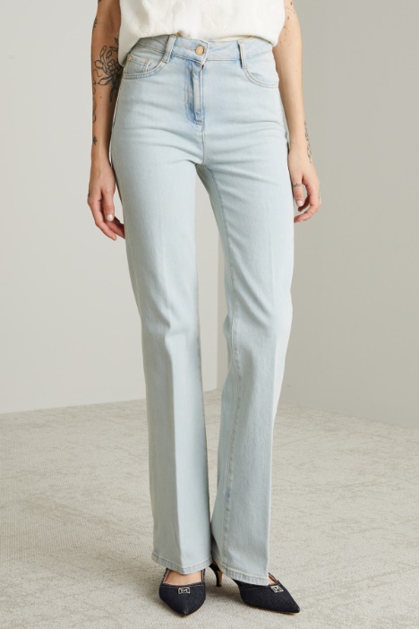 Jeans dritti in denim