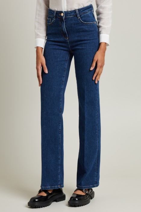 Jeans dritti in denim