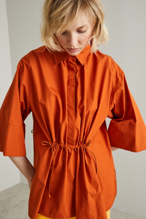 Casacca over con coulisse