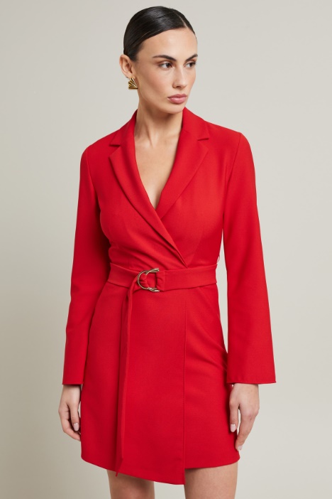 Abito incrociato in cady