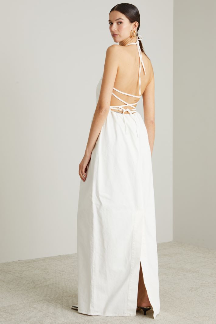 Maxi Abito Estivo Donna Con Schiena Scoperta – Prendisole Lungo Bohémien Con Stampa Leopardo E Volant – Per Spiaggia, Vacanze, Serate – Taglie S/M/L
