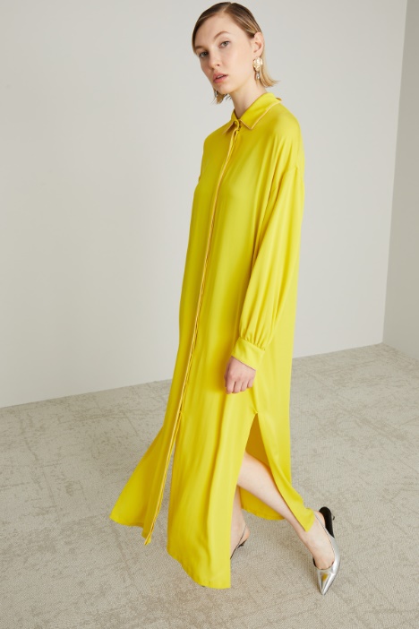 Abito chemisier in pura seta