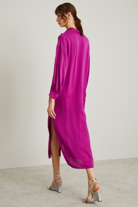 Abito chemisier in pura seta