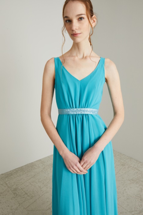 Abito lungo in georgette