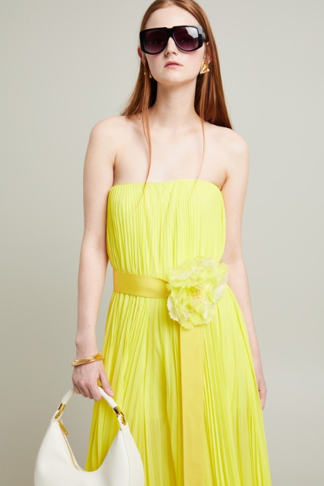 Tuta bustier in chiffon