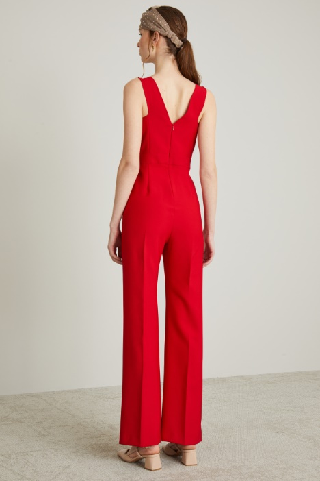 Tuta in cady con cintura