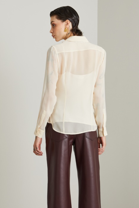 Camicia in georgette di seta