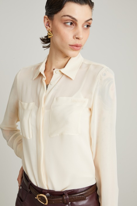 Camicia in georgette di seta