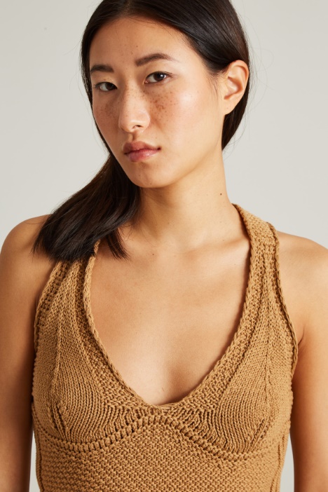 Fitted knit jumpsuit Intrend - 2