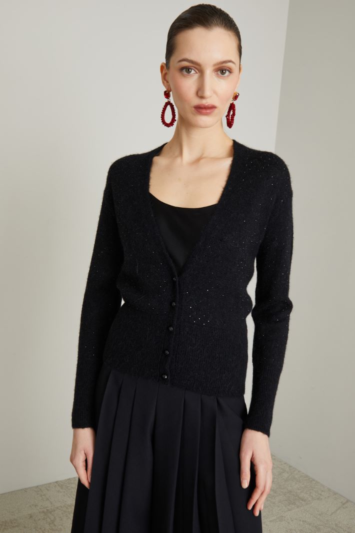 Rhinestone cardigan Intrend - 3