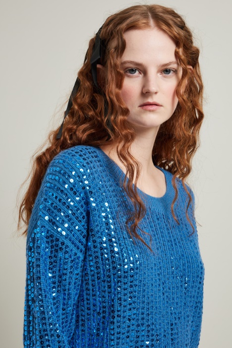 Maglia con paillettes