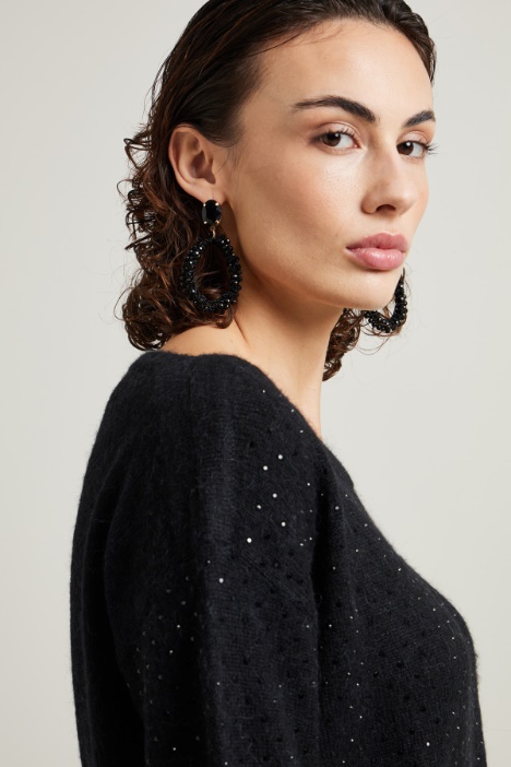 Jersey con microstrass