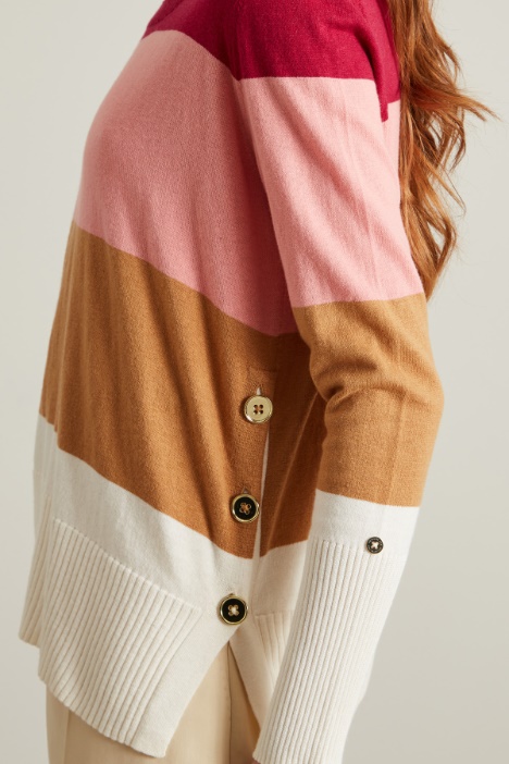 Maglia in cotone e cashmere