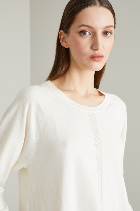Maglia in cotone e cashmere