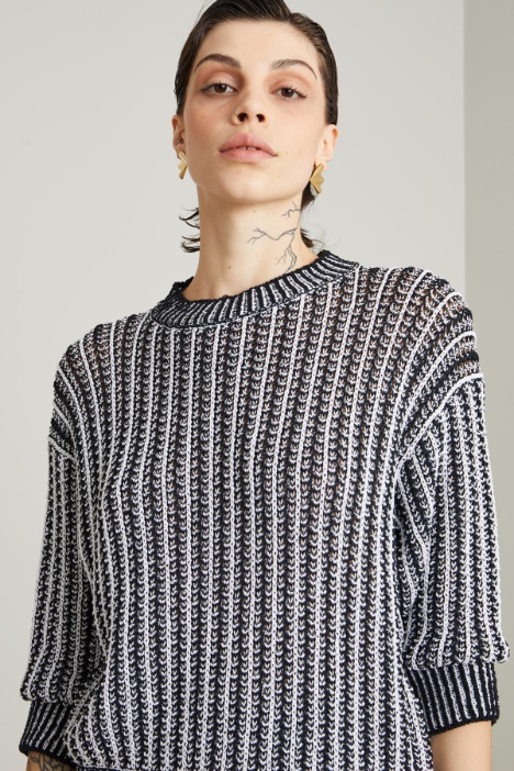 Maglia in filato di misto cotone