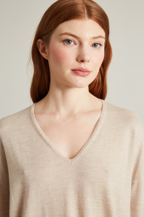 Maglia morbida in puro cashmere