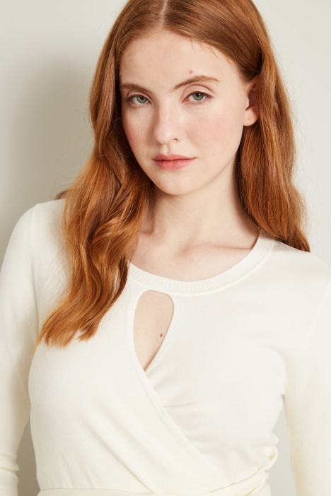 Maglia aderente con fusciacca