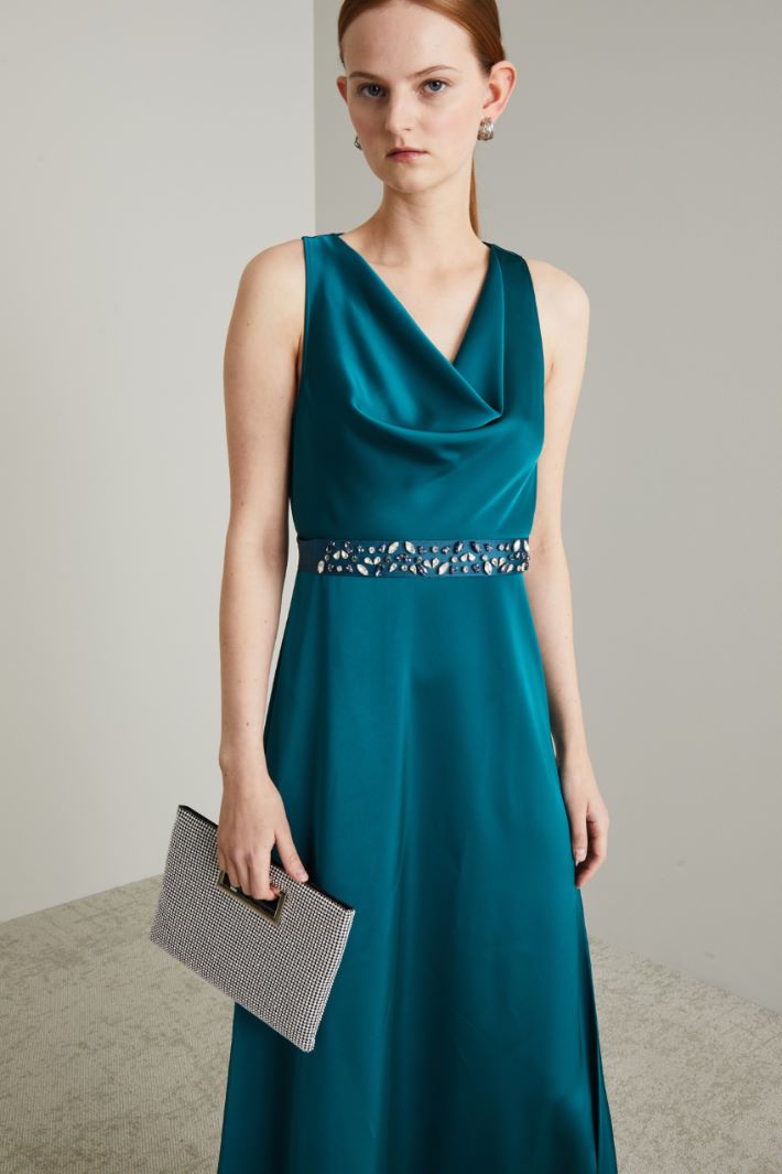 Rhinestone grosgrain belt Intrend - 3