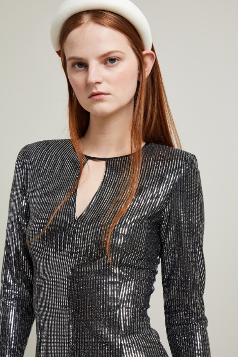 Abito a tubino con paillettes