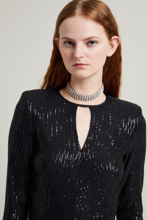 Abito a tubino con paillettes