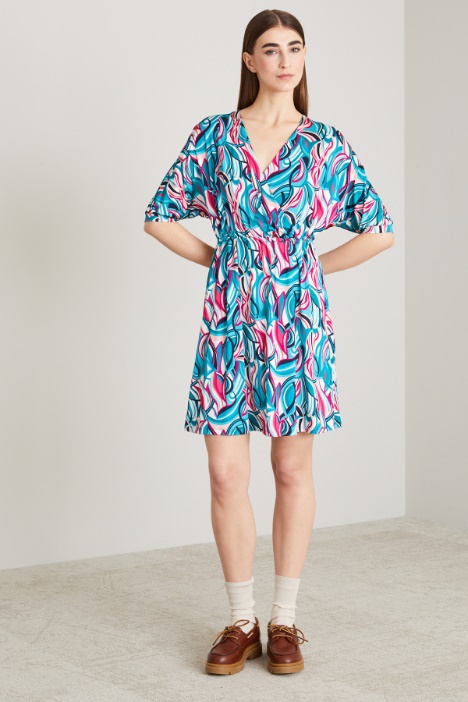 Abito in jersey a fantasia