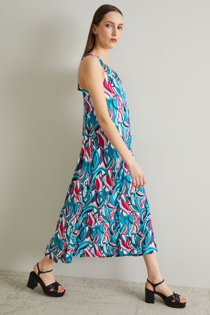 Patterned jersey dress Intrend - 3