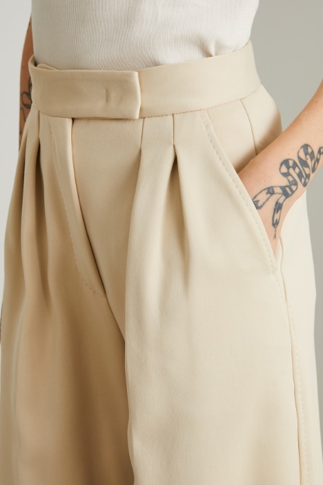 Flared trousers in scuba jersey Intrend - 2
