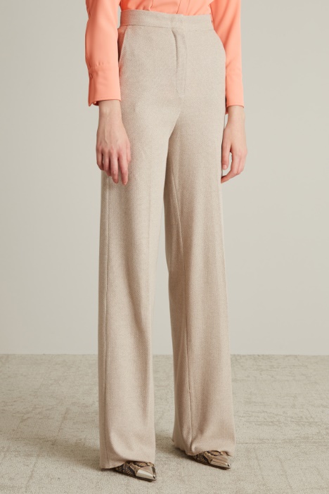 Pantaloni a palazzo in jersey