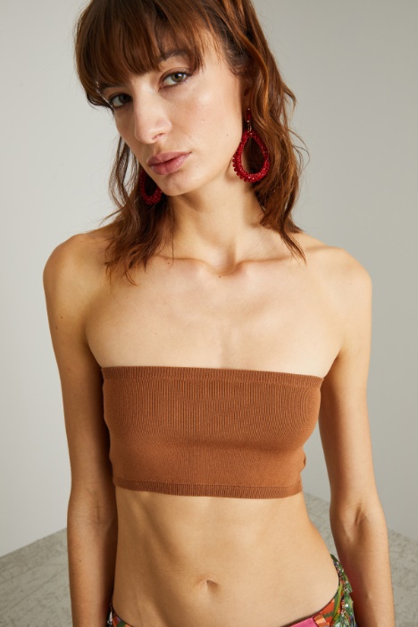 Top a fascia in maglia