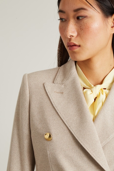 Blazer con bottoni metallici