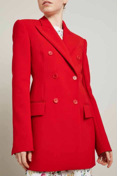 Blazer sfiancato con spalline