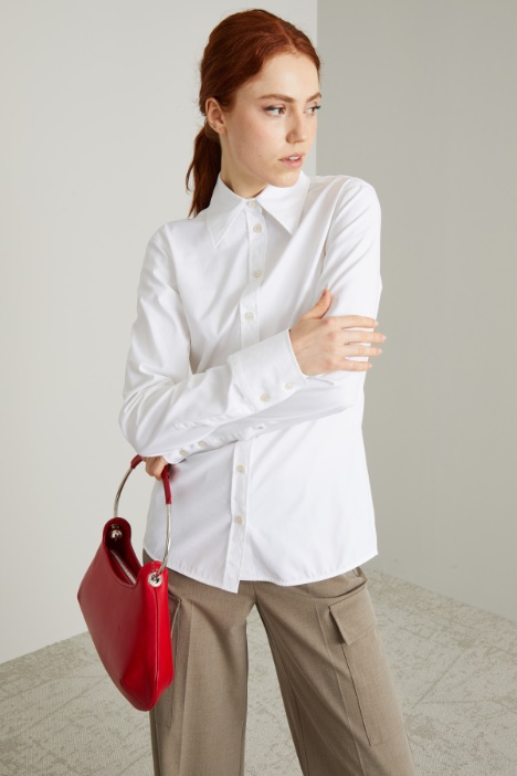 Slim fit canvas shirt Intrend