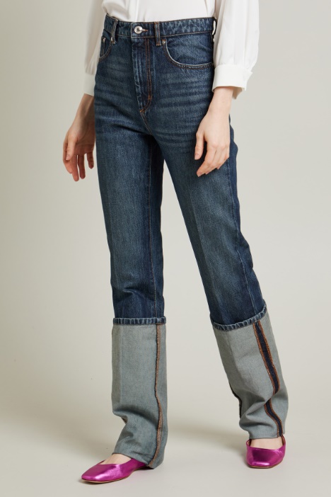 Denim con risvolto extra