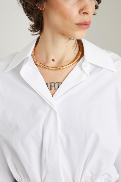 Camicia boxy con coulisse